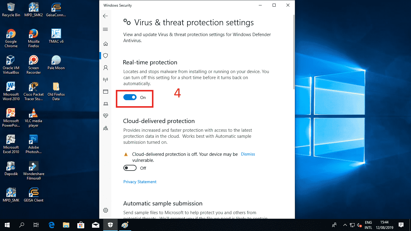 Cara Mematikan Windows Defender Di Windows 10 Untuk Sementara ...